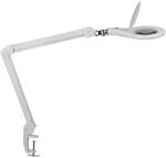LED-Lupenleuchte Glaslinse 127mm (5 Zoll) Tischklemme wei&szlig; Noname 8263302