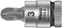 Wera Schraubendrehereinsatz 8755 A Pozidriv PZ 3 Antr.-4-kant 1/4Zoll L.28mm