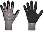 12 Stk. Optiflex Handschuh OPTIMATE Gr.10 grau/schwarz EN 420/EN 388 PSA II