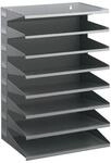 Durable Sortierstation 8 F&auml;cher H540xB360xT250mm Stahlbl.lichtgrau 336110