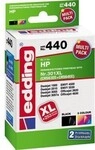 Edding Tintenpatrone 18-440 wie HP 301XL sw+fb. 2 St./Pack. 101030499