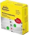 Avery Zweckform Markierungspunkt 3855 19mm gr&uuml;n 250 St./Pack. 129011260