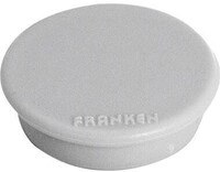 Franken Magnet HM20 12 rund 24mm grau 10 St./Pack. Franken Plastik 152042880