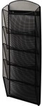 Helit Wand-Prospekthalter Mesh H6260095 DIN A4 5F&auml;cher Stahl sw 135000790