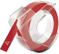 Dymo Pr&auml;geband 520102 9mmx3m sk Kunststoff gl&auml;nzend rot