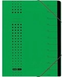 Elba Ordnungsmappe chic 400002025 DIN A4 7F&auml;cher Karton gr&uuml;n 127029660