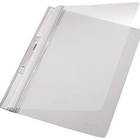 Leitz Einhakhefter 41900085 DIN A4 kfm. Heftung PVC grau 125240480