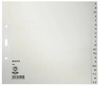 Leitz Register 12000085 A-Z DIN A4 24x21cm 20teilig Papier grau 121017380