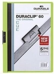 Durable Klemmmappe DURACLIP 60 220905 DIN A4 Hartfolie gr&uuml;n 125010060