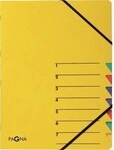 Pagna Ordnungsmappe EASY 24061-05 DIN A4 7F&auml;cher Pressspann gelb 127611610