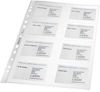 Leitz Prospekth&uuml;lle 47583003 DIN A4 16 Visitenkarten PP tr 10 St./Pack.