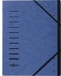 Pagna Ordnungsmappe 40059-02 DIN A4 12F&auml;cher Pressspankarton blau 125133350