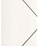 Pagna Gummizugmappe 21613-02 DIN A4 PP 3Klappen wei&szlig; 125004401