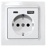 Eltako Schutzkontakt-Steckdose DSS55E+USBA+C-wg 30055897