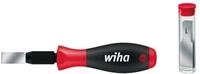 Wiha Schaber Klingen-B.13mm m.SoftFinish&reg;-Griff inkl. 1 Kl. + 10 Ersatz Blister