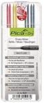 Pica Minenset -Dry 4x schwarz,2x rot,2x gelb feucht abwischbar 8 Minen/Set 4020