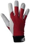 L+d Handschuhe Griffy Gr.9 rot/naturfarben Ziegennappaleder/Interlock auf