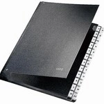 Leitz Pultordner 59240095 DIN A4 A-Z 24F&auml;cher Graupappe schwarz 127046390