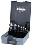 Ruko Kegelsenkersatz DIN 335C 90Grad 6,3-20,5mm HSS-Co 5 6-tlg.Ku.-Kass.
