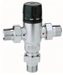 Caleffi CA Thermomischer einstellbar, verchromt 3/4Zoll 30-65 Grad C 521500