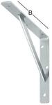 Vormann Stegkonsole L.500mm H.330mm B.30mm S.4mm STA verz.silber Trgf.200kg