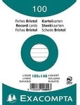 Exacompta Karteikarte 10809SE DIN A6 liniert wei&szlig; 100 St./Pack. 144075001