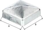 10 Stk. Gah Pfostenkappe 70x70mm eck.flache Form TZN 205805
