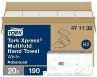 Tork Papierhandtuch Xpress 471132 2lagig wei&szlig; 20x190 Bl./Pack.