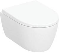 Geberit GE iCon Set Wand-WC mit WC-Sitz, Rimfree Tiefsp&uuml;l-WC, verk. Ausl. 49cm,
