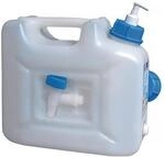 H&Uuml;nersdorff Wasserkanister 12l HDPE m.Ablasshahn+Pumpspender H310x165xT350mm