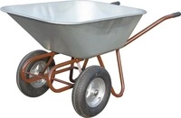 M&Uuml;ba Schubkarre Zweirad 150l Luftrad 27kg Stahlfelge m.Kugell. 72570