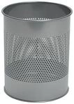 Durable Papierkorb 15l H315x&Oslash;260mm Lochraster Metall epoxidharz.silber-metallic