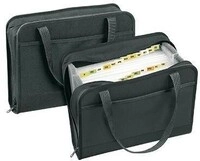 Veloflex F&auml;chertasche Office 4446880 DIN A4 24 F&auml;cher Textil sw 127005290