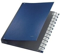 Leitz Pultordner 59240035 DIN A4 A-Z 24F&auml;cher Graupappe blau 127046350
