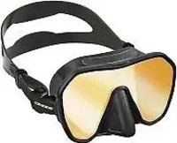 Cressi ADS 445051-UNIT, Cressi Z2 Diving Mask Schwarz Cystal Black / Yellow