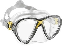 Cressi ADS340010-UNIT, Cressi Big Eyes Evolution Crystal Diving Mask Gelb,Schwarz