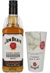 Jim Beam Kentucky Straight Bourbon Whiskey 40% Vol. 0,7l mit Highball Glas