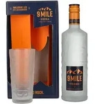 9 Mile Vodka 37,5% Vol. 0,7l in Geschenkbox mit Glas