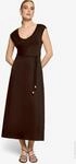 Jerseykleid Maxi mit Bindeg&uuml;rtel
