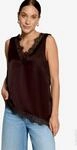 Satin-Top mit Spitze