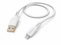 HAMA USB-A auf Lightning Kabel "Flexible" 1,5m, Weiß - Schnellladekabel für Apple