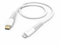 HAMA Ladekabel USB-C auf Lightning 1,5m Weiß (00201603) - Schnellladekabel für