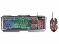 Trust Gaming GXT 845 Tural Gaming-Tastatur & -Maus - Anti-Ghosting, 3-farbige