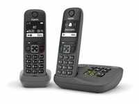 Gigaset AE690A Duo Anthrazit: Schnurloses Telefon mit Anrufbeantworter