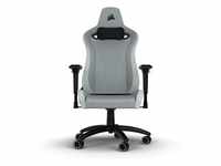Corsair TC200 Plush Leatherette Grau/Weiß Gaming-Stuhl - Stilvolles Design für