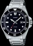 CASIO Timeless Collection Uhr MDV-107D-1A1V | Schwarz/Silber