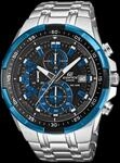 CASIO EDIFICE Uhr EFR-539D-1A2V | Unisex | Schwarz/Blau, Hellblau