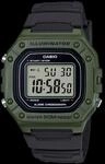 CASIO Timeless Collection Uhr W-218H-3AV | Gr&uuml;n