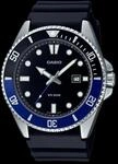 CASIO Timeless Collection Uhr MDV-107-1A2V | Schwarz/Blau, Hellblau/Silber