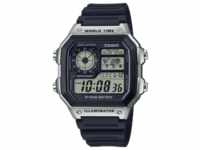 CASIO Timeless Collection Uhr AE-1200WH-1CV | Schwarz/Silber